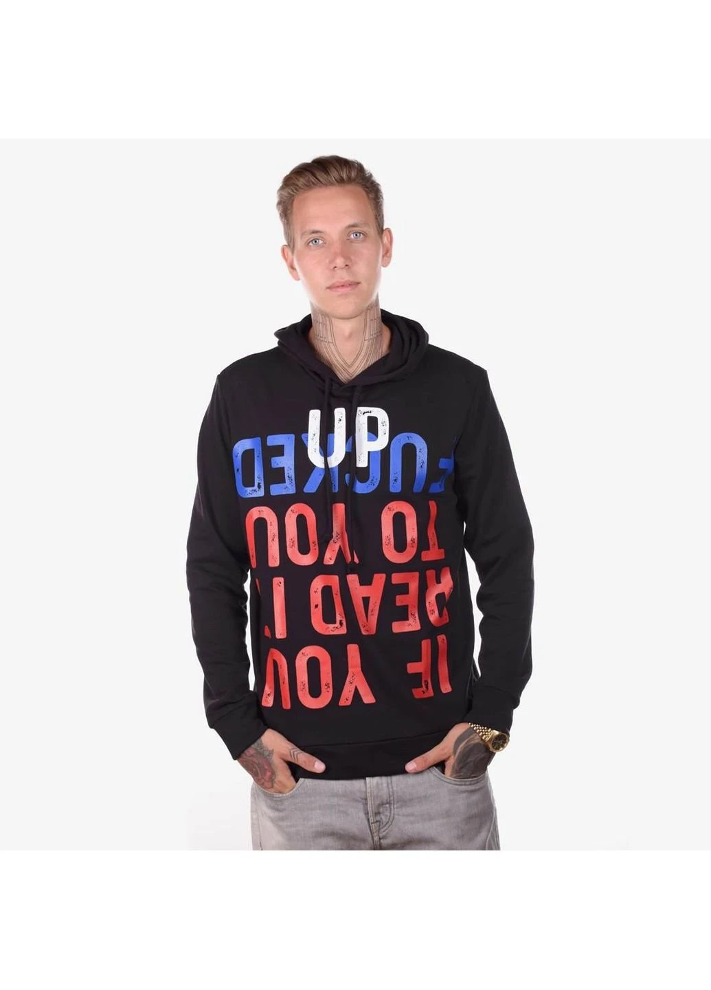 Толстовка мужская FUCKEP UP чёрный Power (253311481)