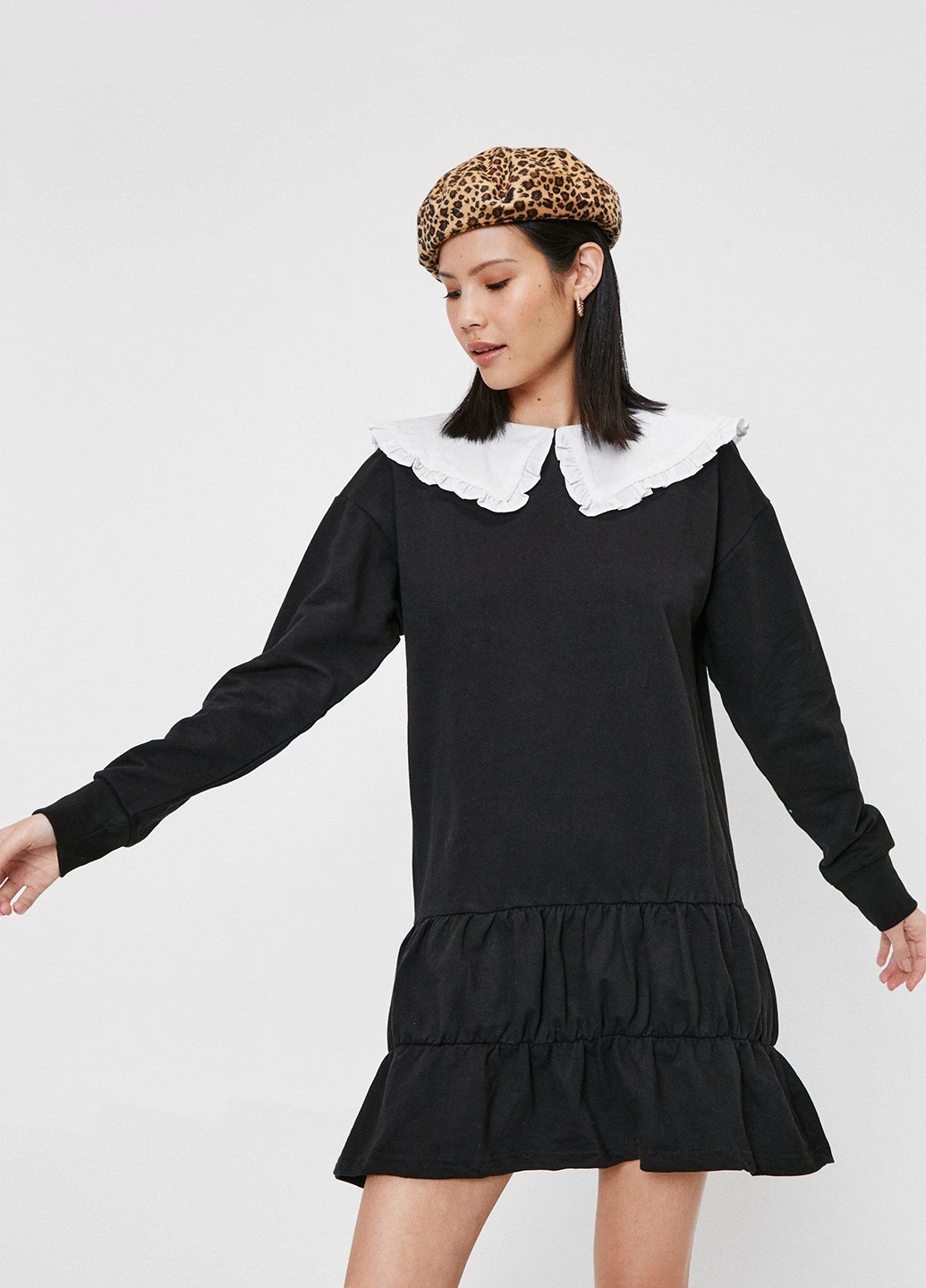 Чорна кежуал сукня а-силует Nasty Gal однотонна