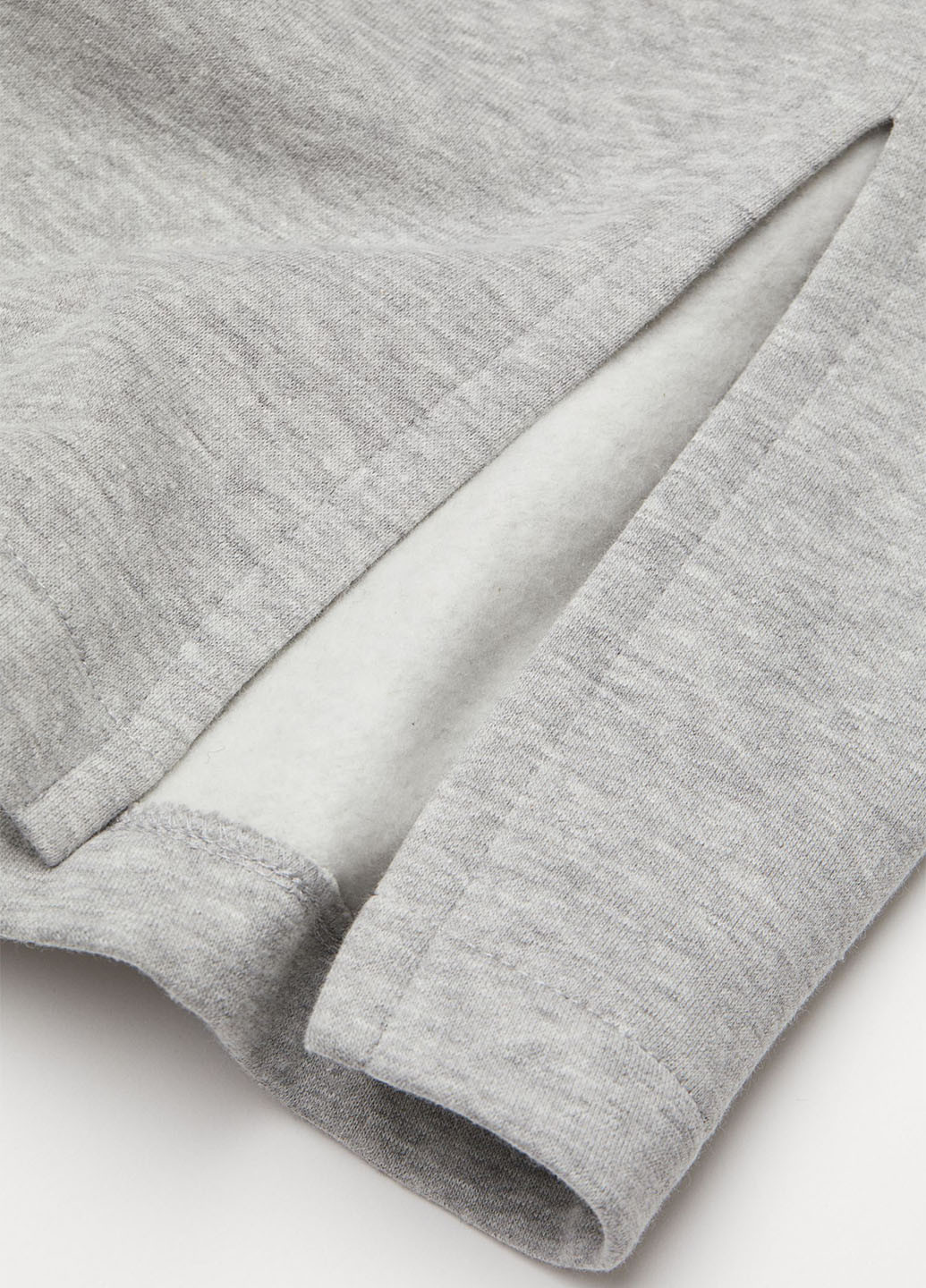 Серое спортивное платье платье-свитшот H&M меланжевое