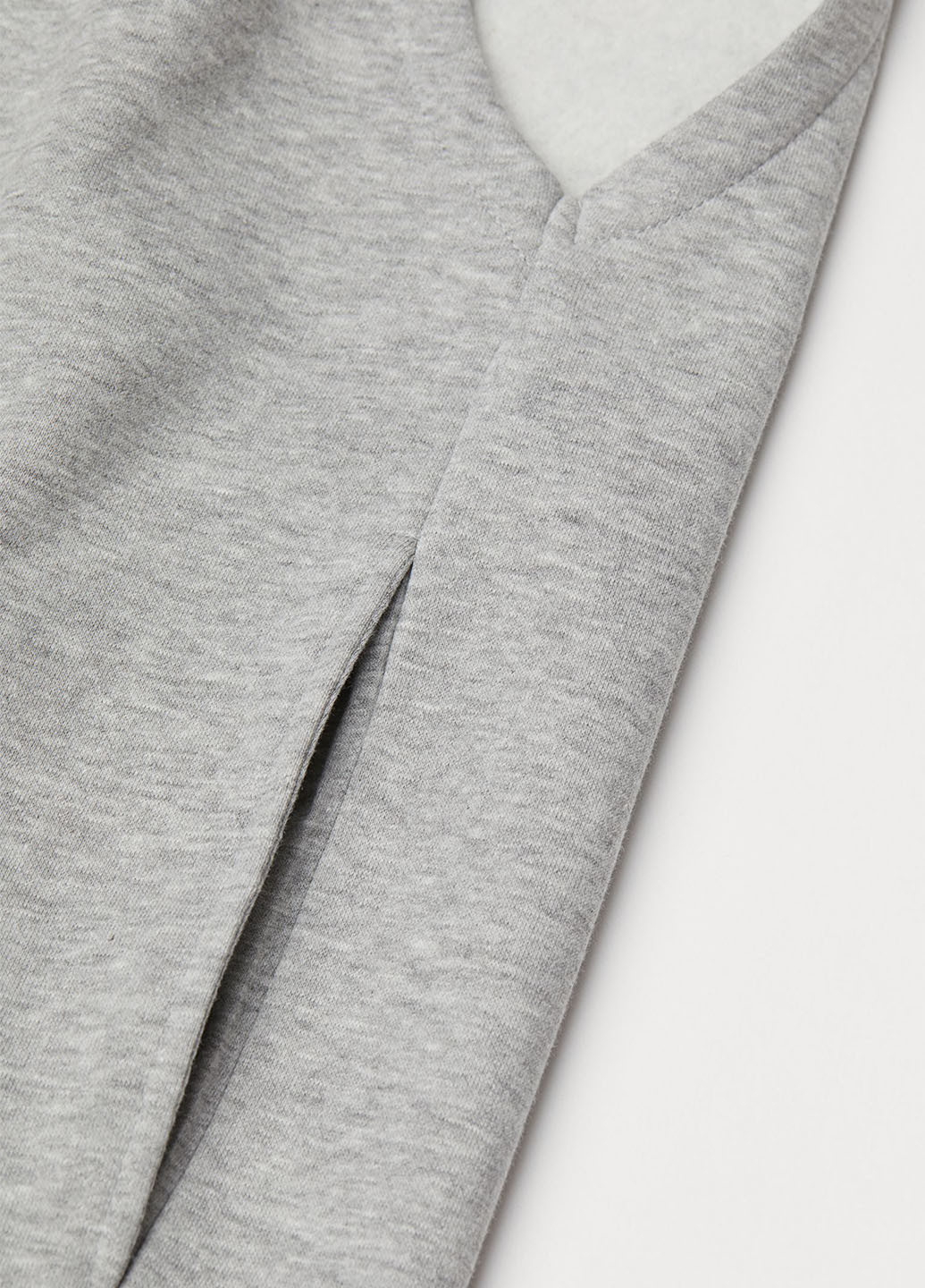 Серое спортивное платье платье-свитшот H&M меланжевое