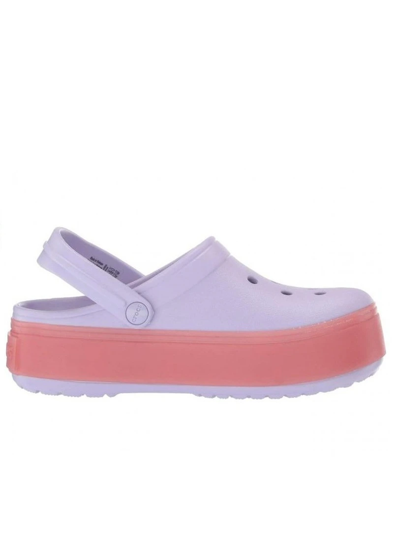 Лавандовые сабо на платформе Crocs на платформе