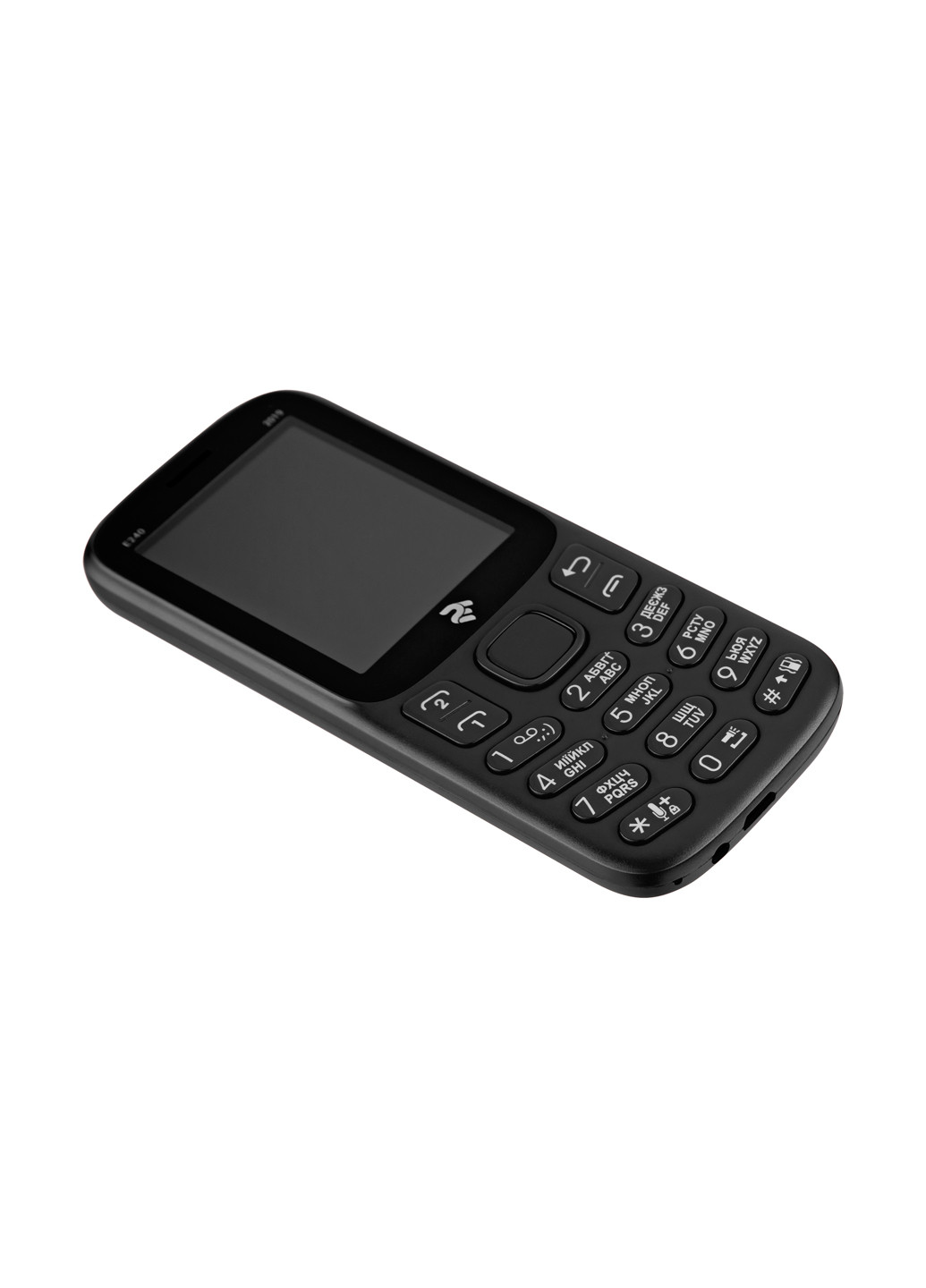 Мобільний телефон E240 2019 DUALSIM Black 2E 2E E240 2019 DUALSIM Black чорний
