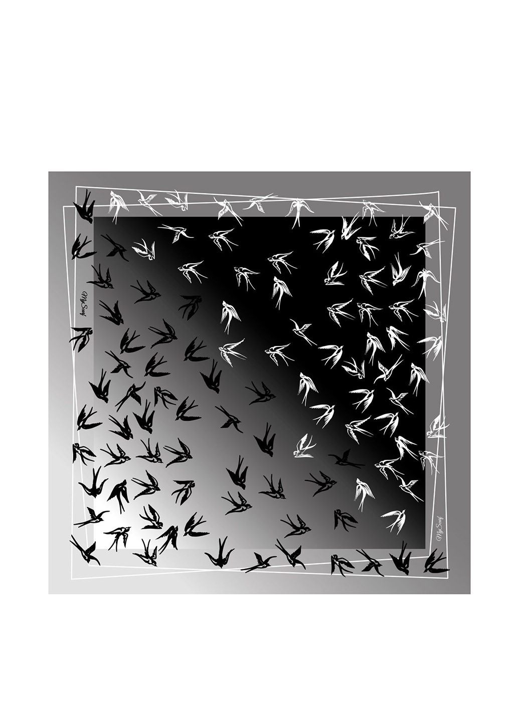 Платок, 90х90 см My Scarf (368110913)