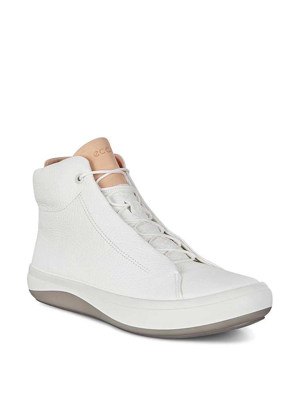 Белые осенние ботинки Ecco