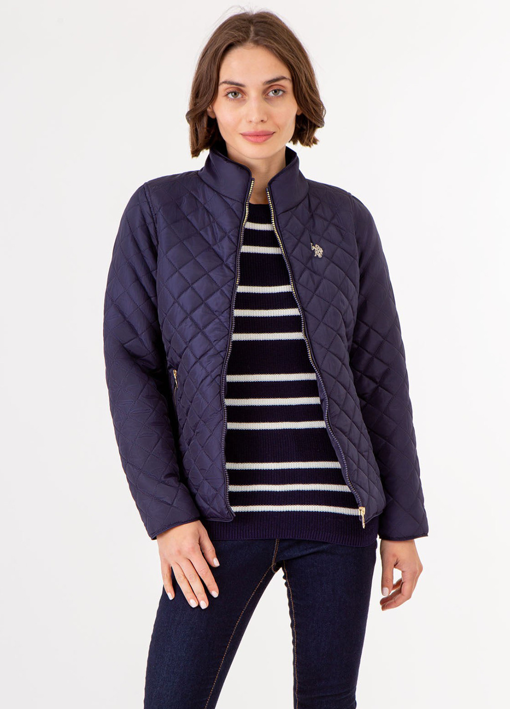 Синяя демисезонная куртка U.S. Polo Assn.