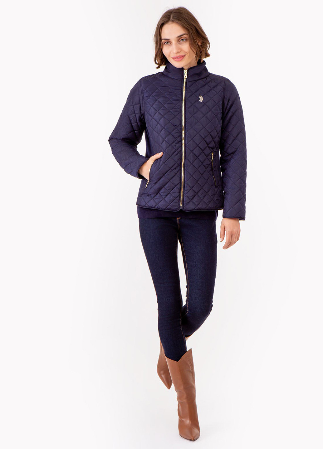 Синяя демисезонная куртка U.S. Polo Assn.