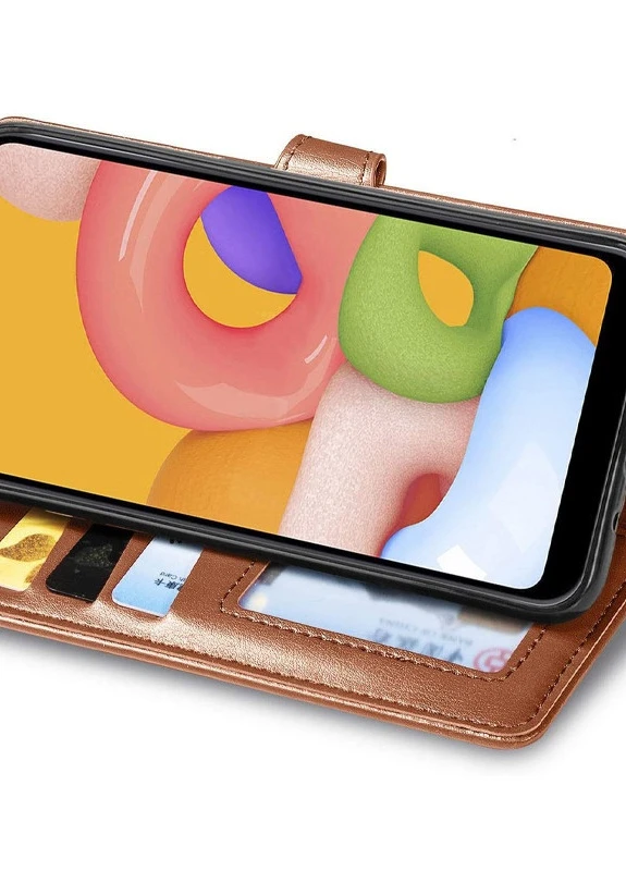 Кожаный чехол книжка Gallant (PU) для Samsung Galaxy M31s Коричневый (is_00000039062_2) Getman (238478755)
