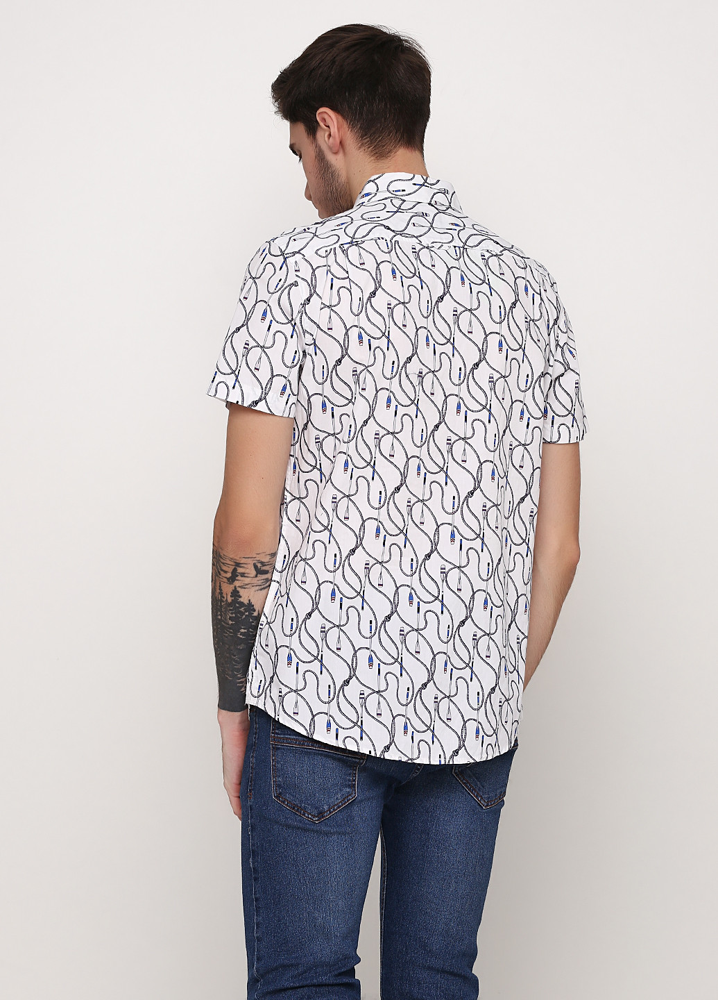 Белая кэжуал рубашка с рисунком Jack Wills