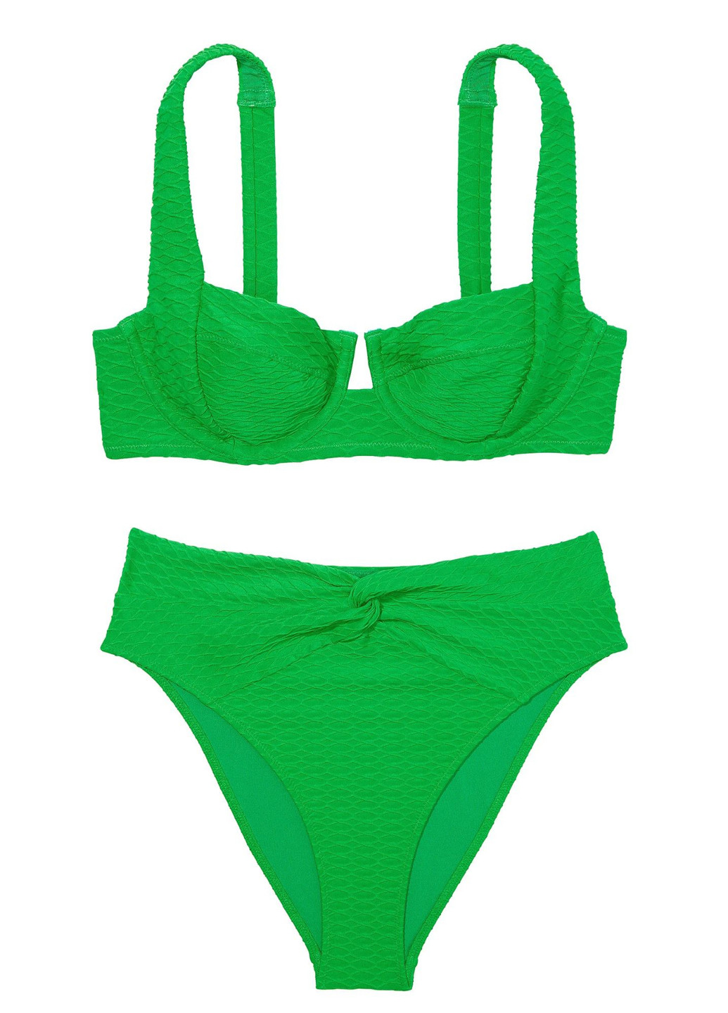 Зелений літній купальник (бюстгальтер, трусики) роздільний Victoria's Secret