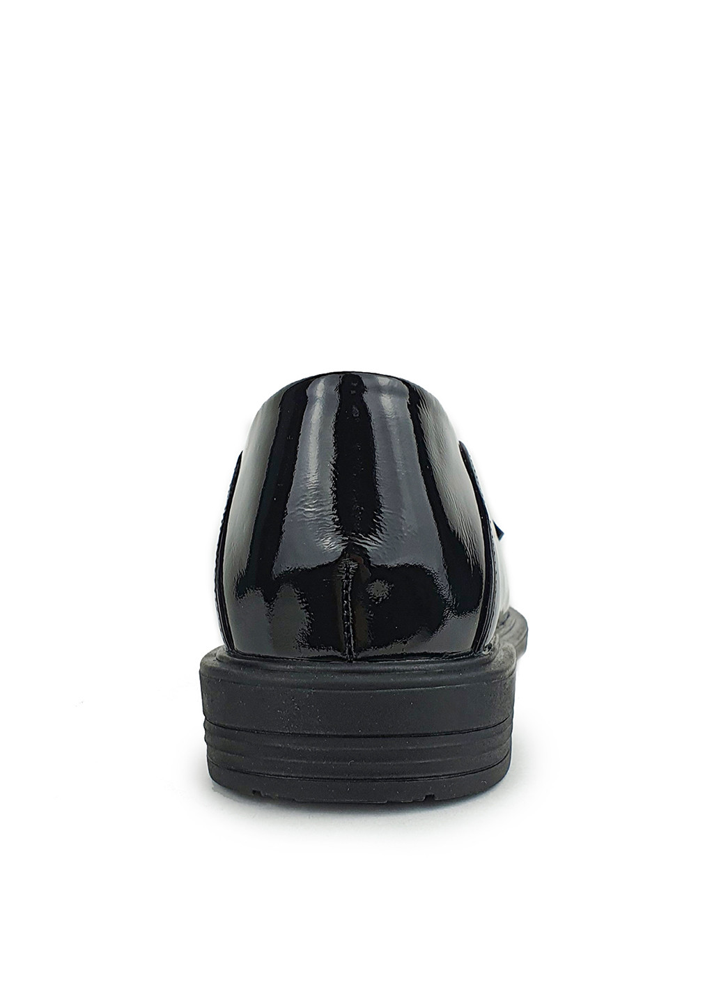 Жіночі лакові лофери чорного кольору з ланцюгом Berkonty (244376038)