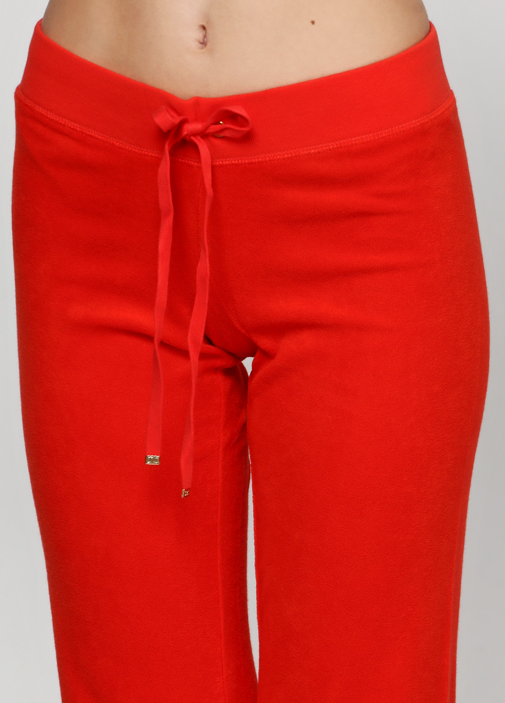 Красные спортивные демисезонные клеш брюки Juicy Couture