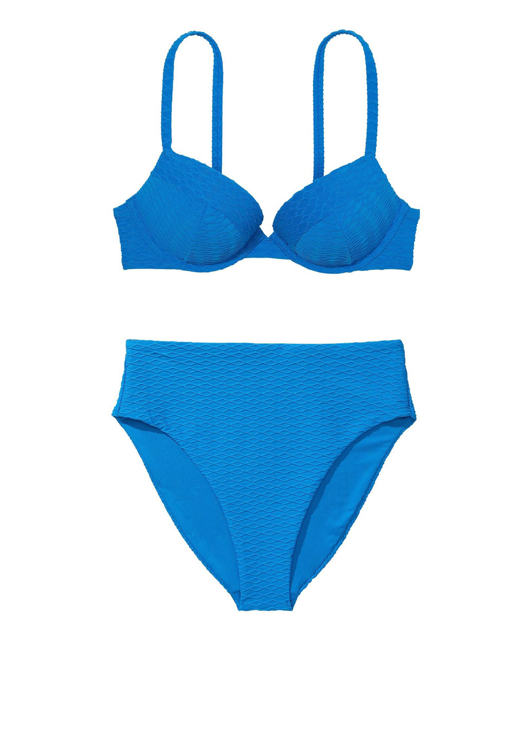 Синий летний купальник (лиф, трусики) раздельный Victoria's Secret