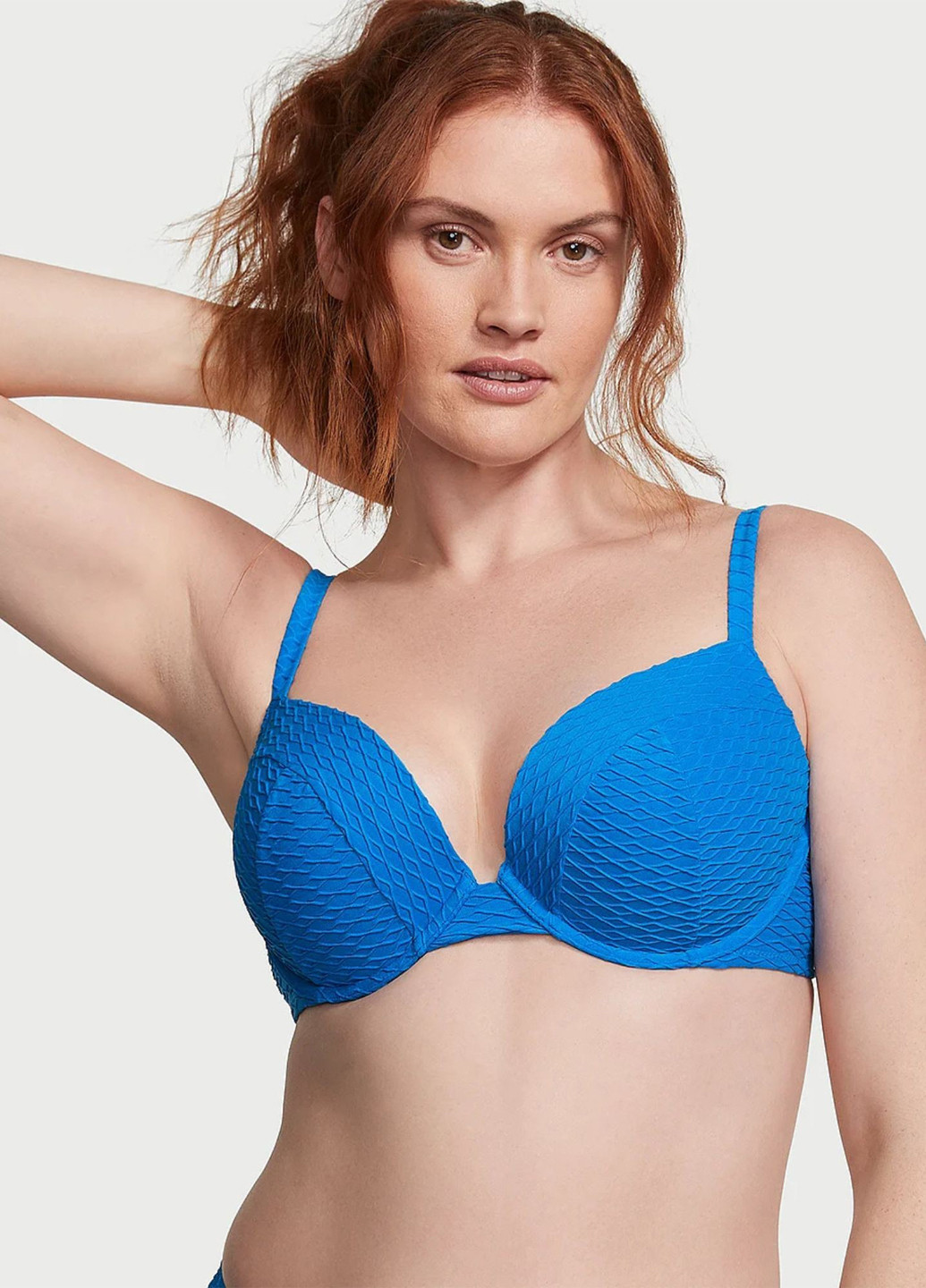 Синий летний купальник (лиф, трусики) раздельный Victoria's Secret