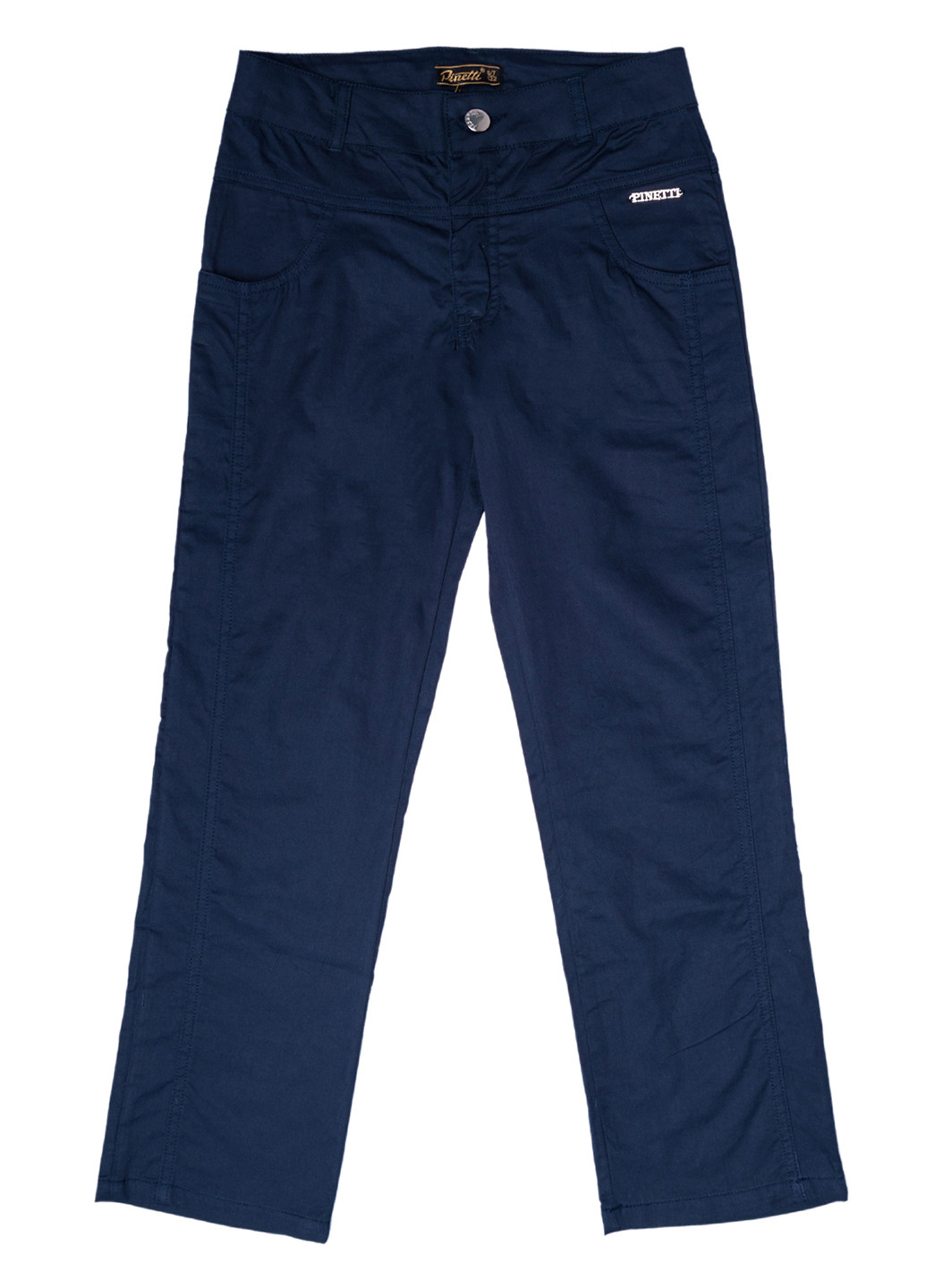 Синие кэжуал демисезонные брюки со средней талией Pinetti
