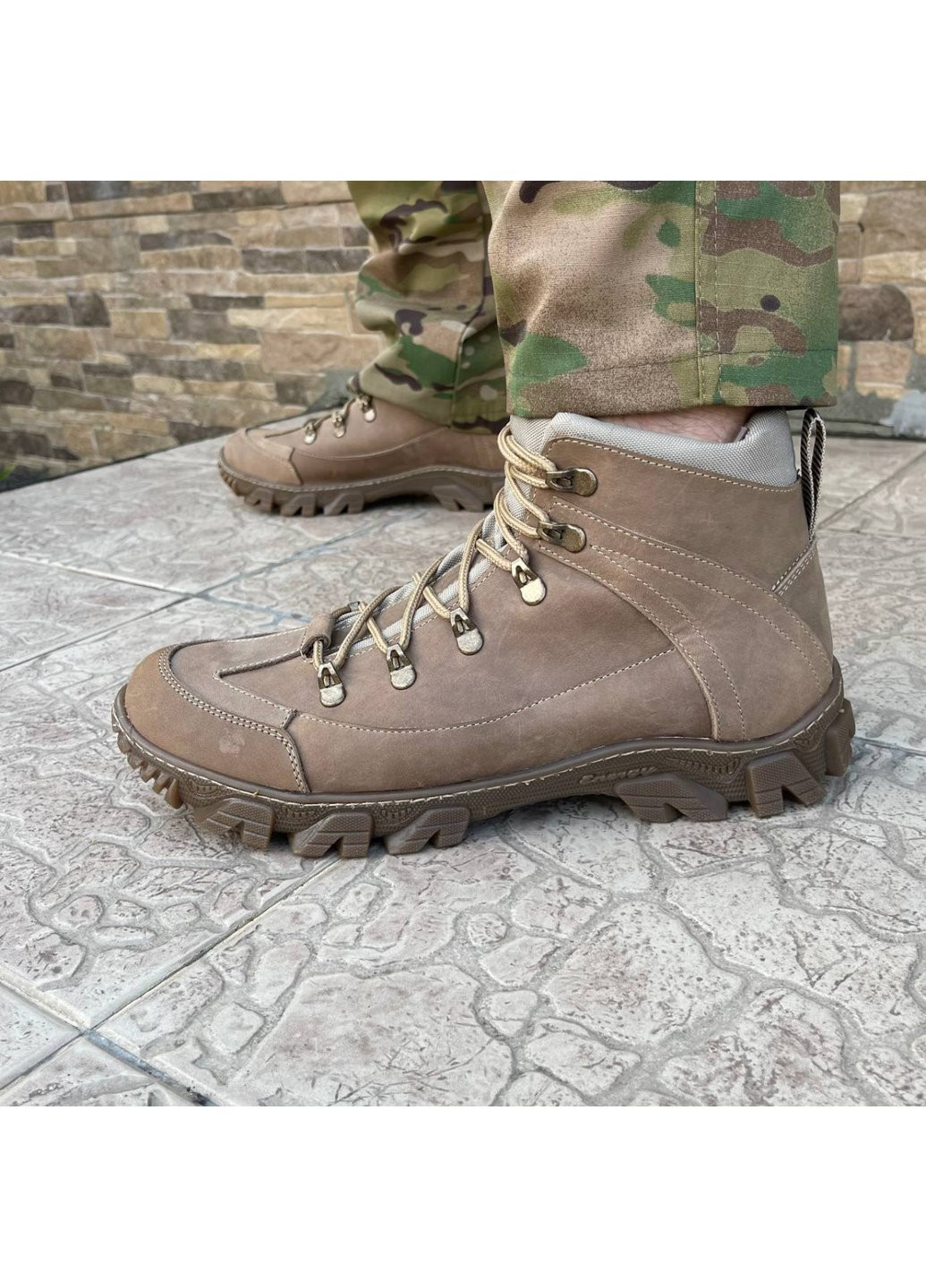 Коричневые осенние ботинки военные тактические всу (зсу) 7522 43 р 28,5 см коричневые Power