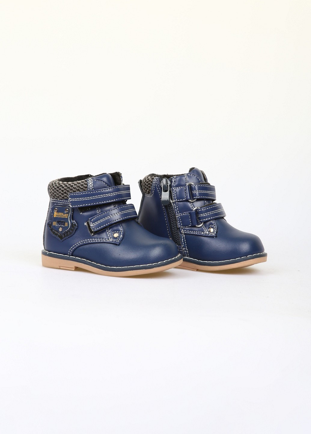 Темно-синие кэжуал осенние ботинки Шалунишка