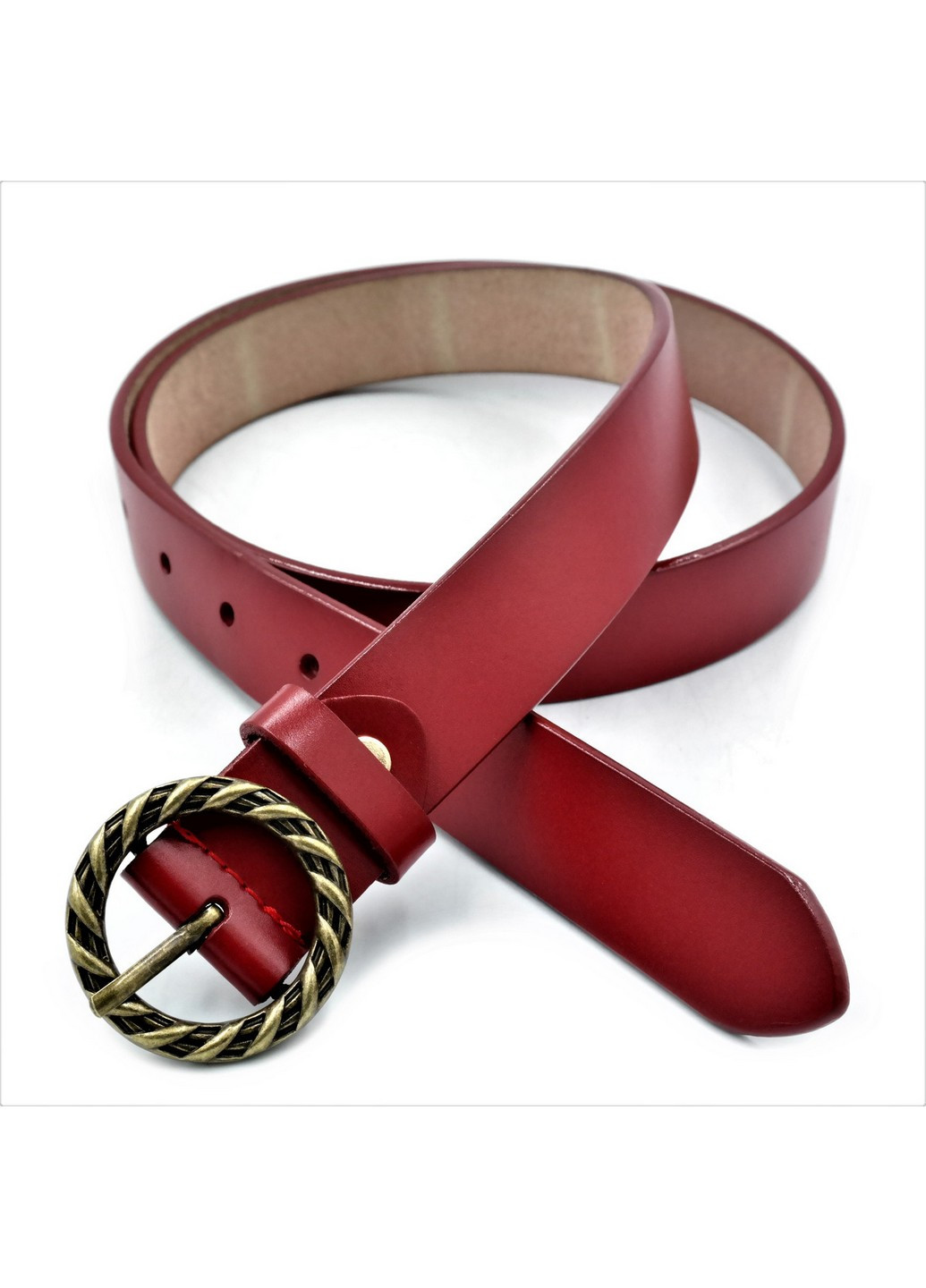 Шкіряний ремінь жіночий 105-115х3 см Weatro (211365333)