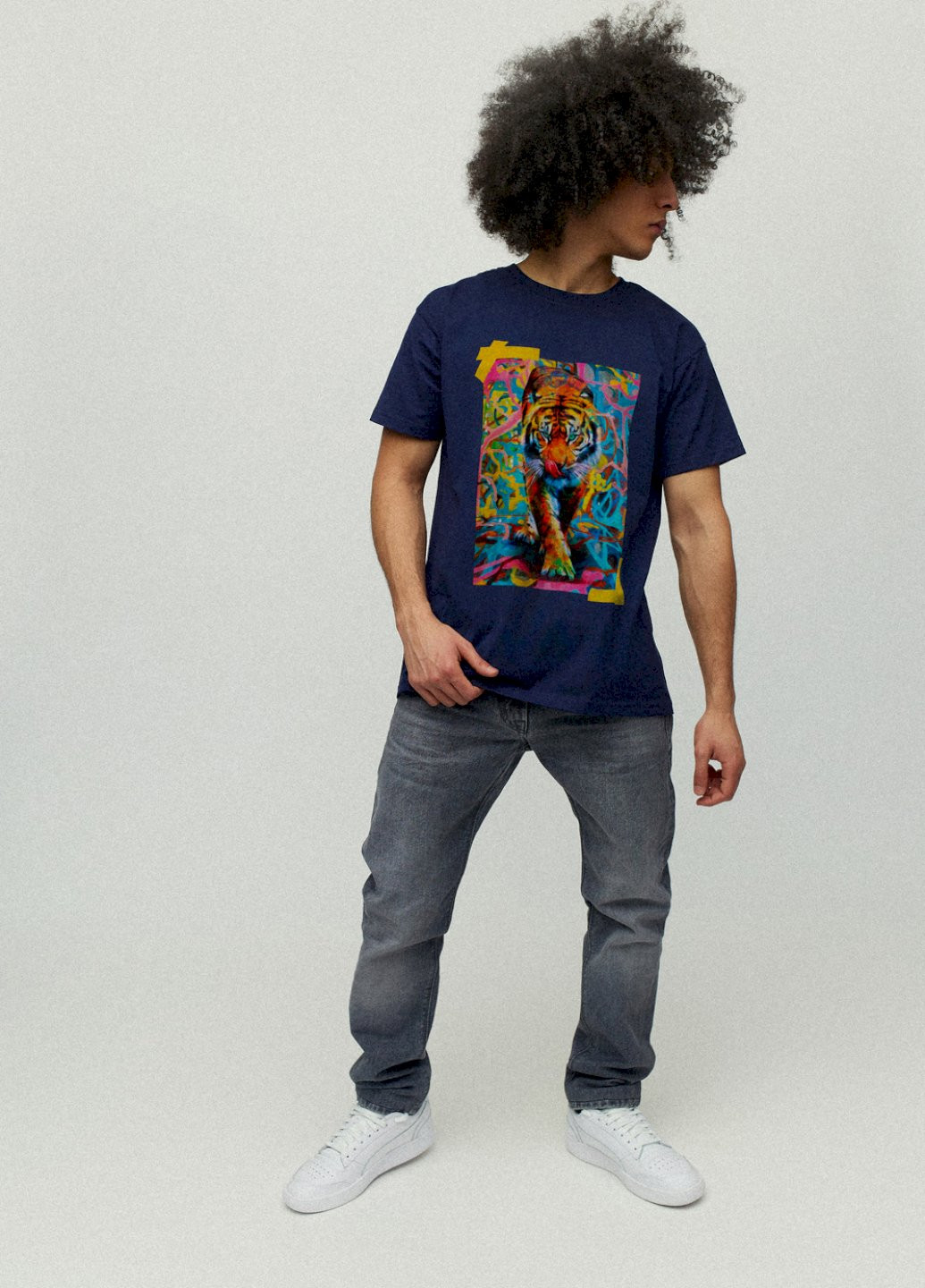 Темно-синя футболка чоловіча YAPPI