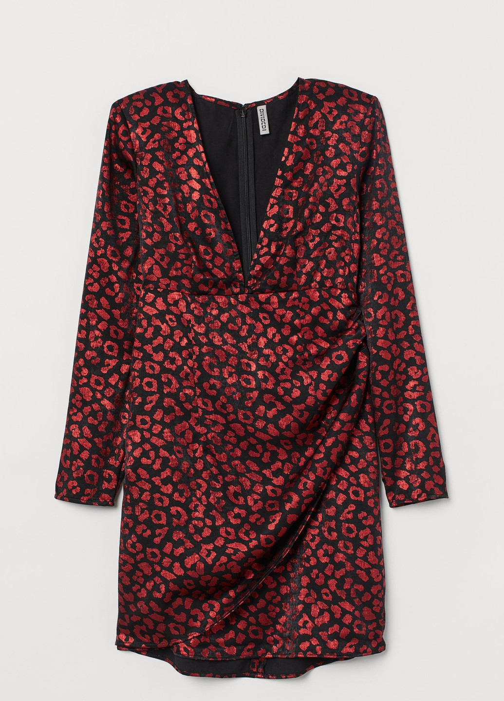 Комбинированное вечернее платье H&M леопардовый