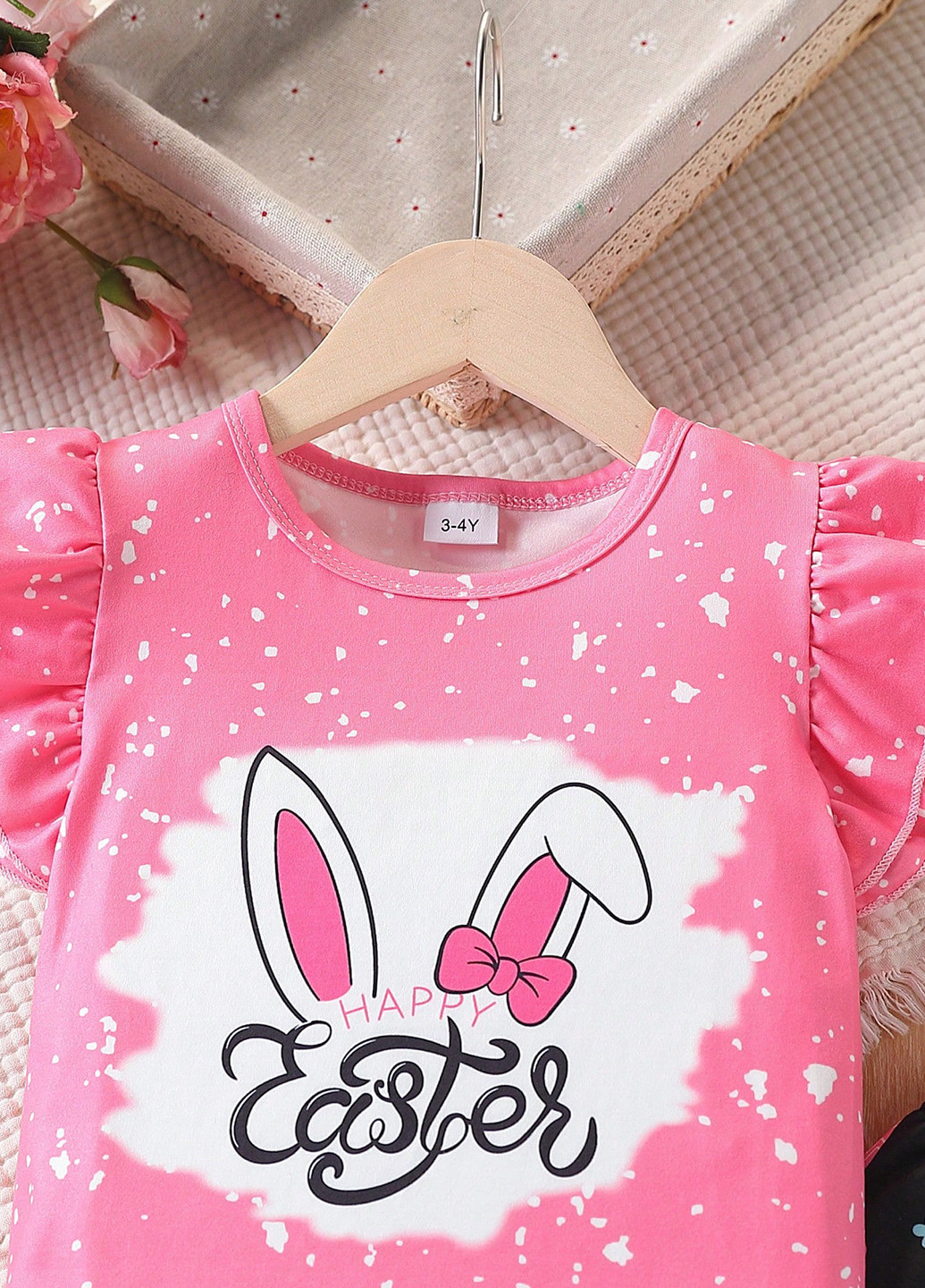 Комбинированный летний костюм (футболка, брюки) SHEIN