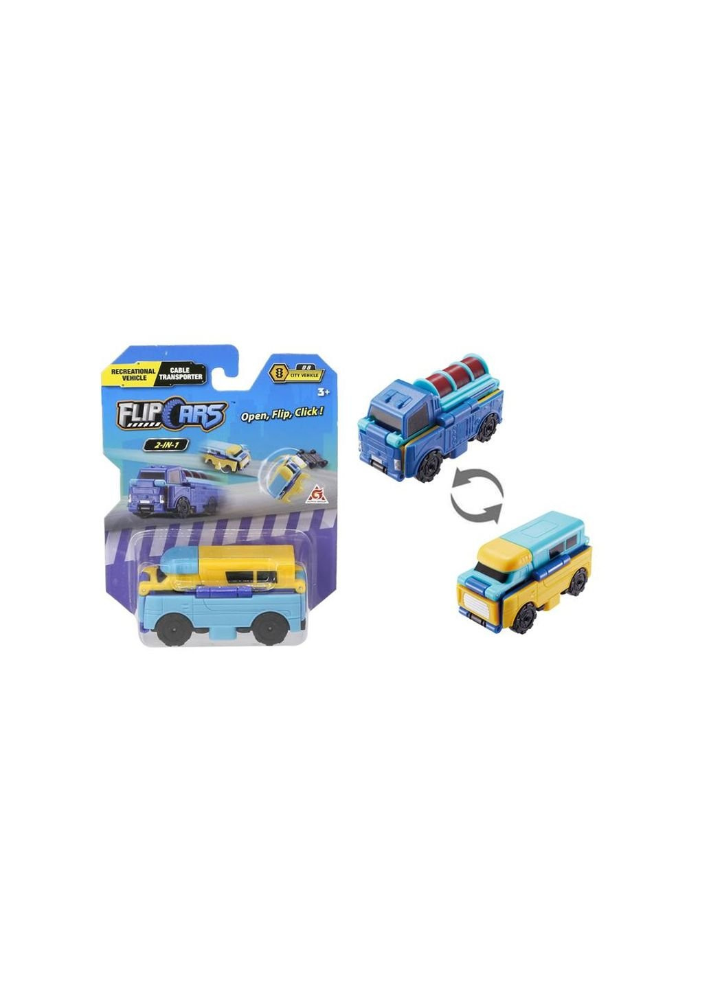 Машина Flip Cars 2 в 1 Автомобіль караван та Автомобіль для поливу (EU463875-35) No Brand (254075140)