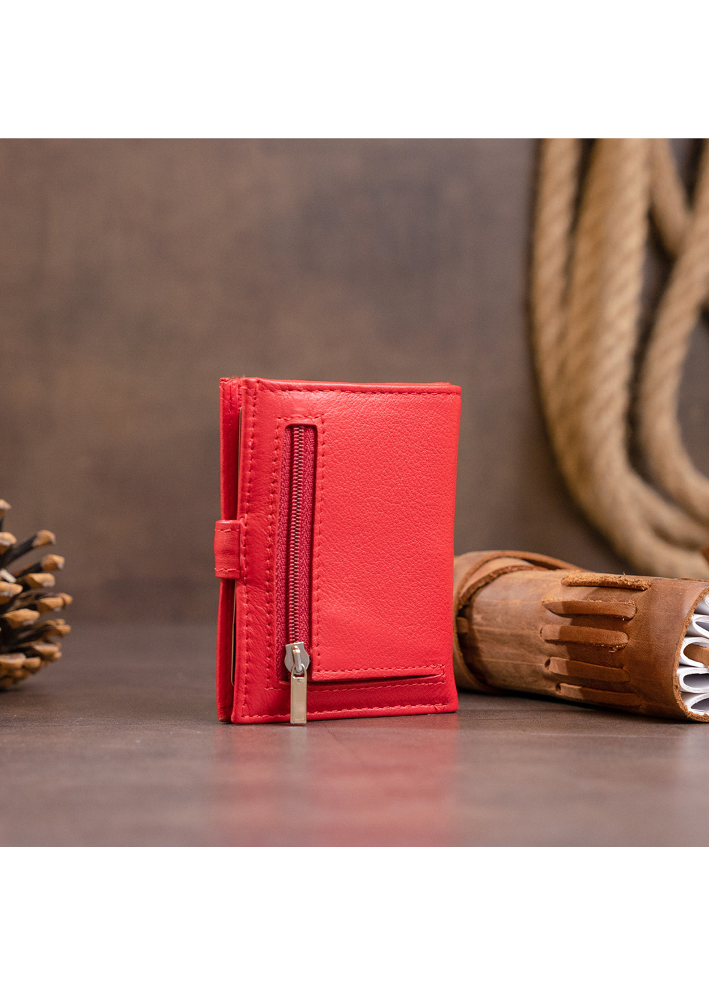 Женский кожаный кошелек-визитница 10х8,3х1,5 см st leather (252126687)