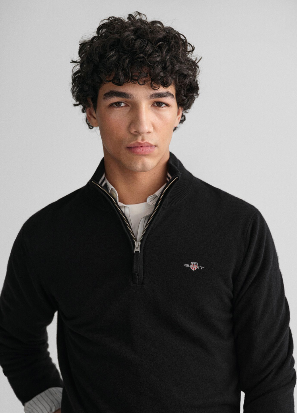 Черный зимний свитер Gant