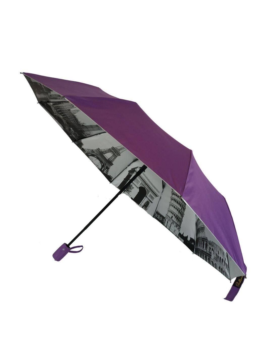 Фиолетовый зонт полуавтомат женский 102 см Bellissimo (195705492)