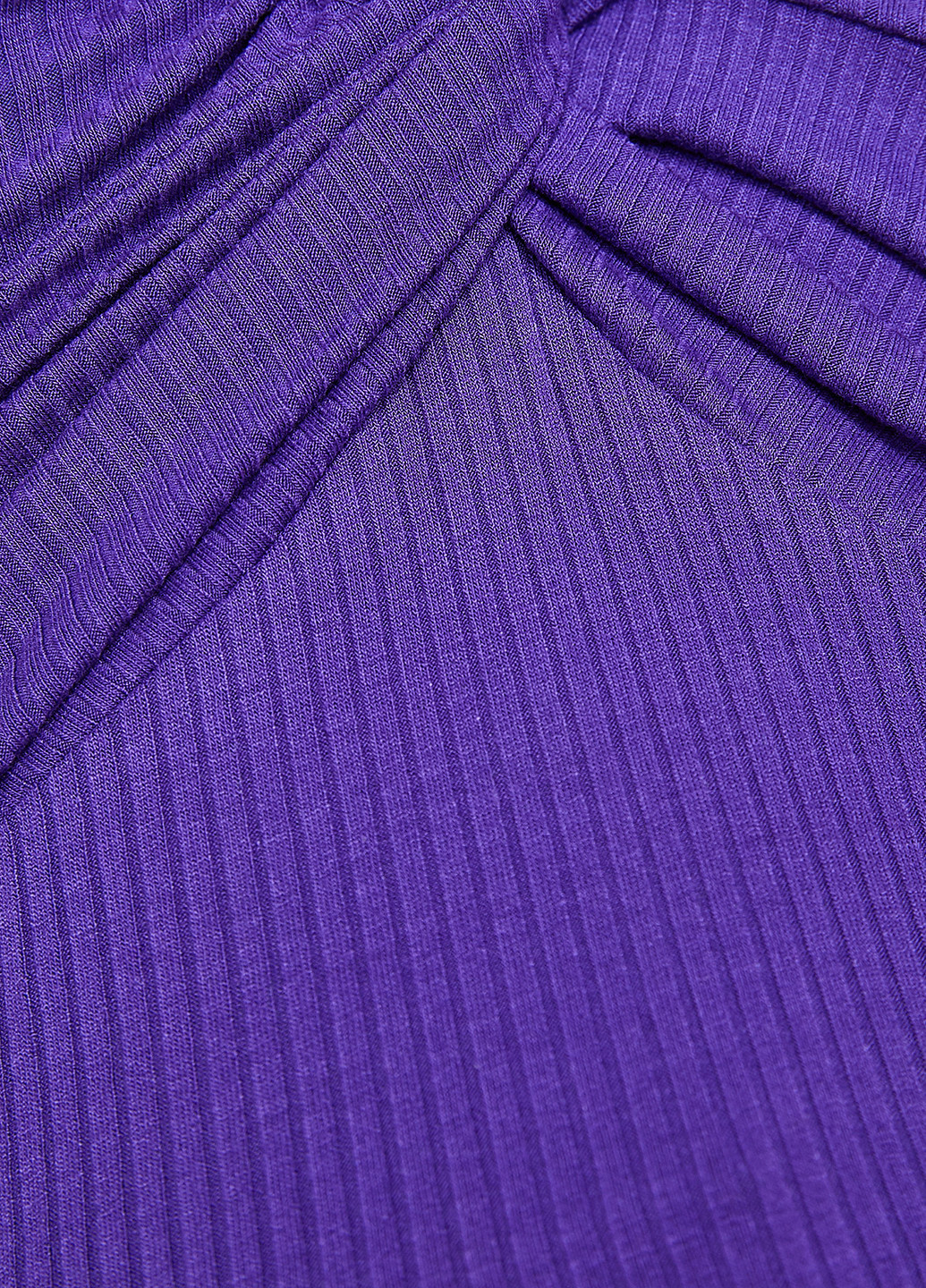 Топ KOTON однотонный фиолетовый кэжуал вискоза, трикотаж
