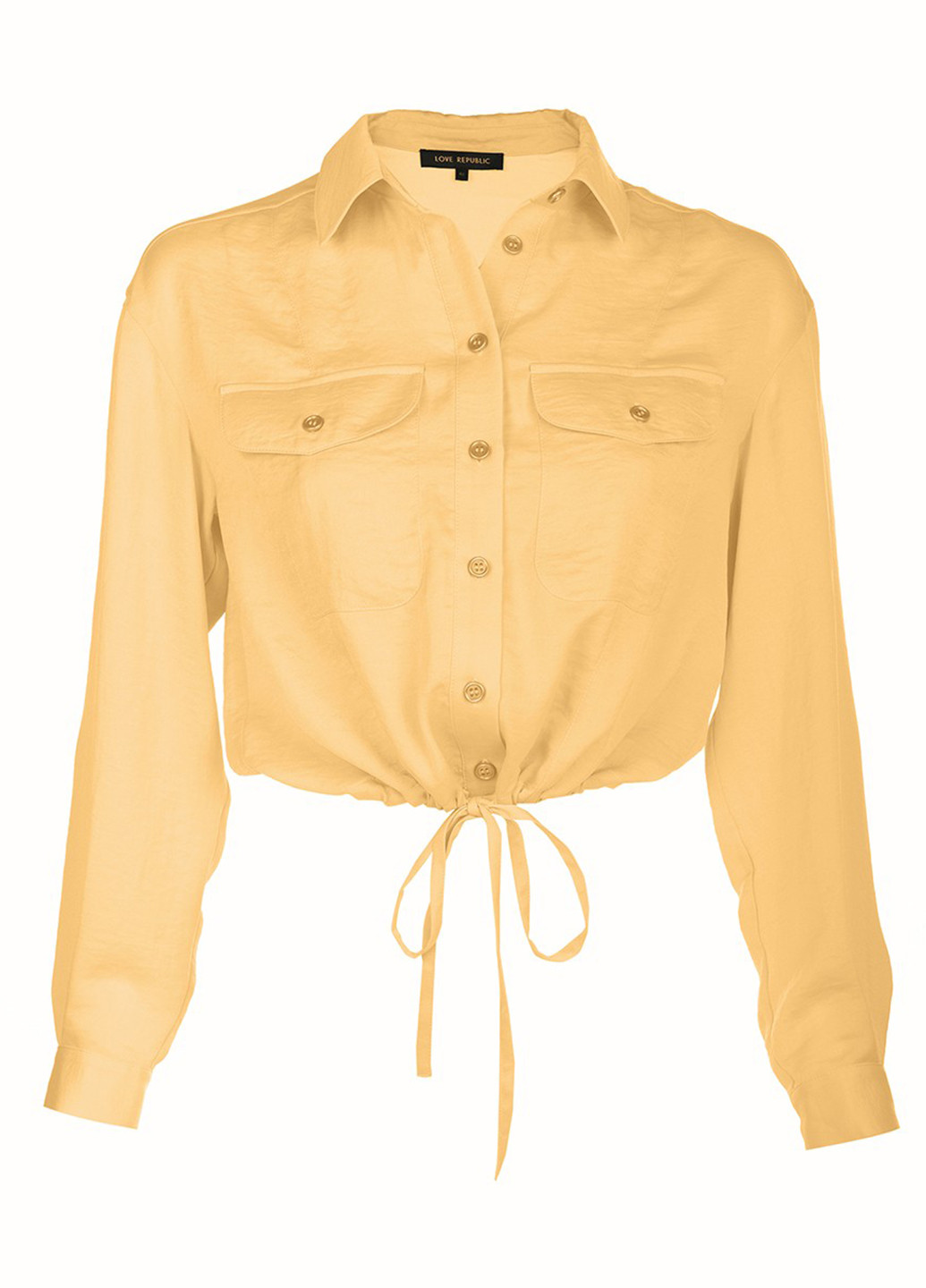 Желтая демисезонная блузка LOVE REPUBLIC