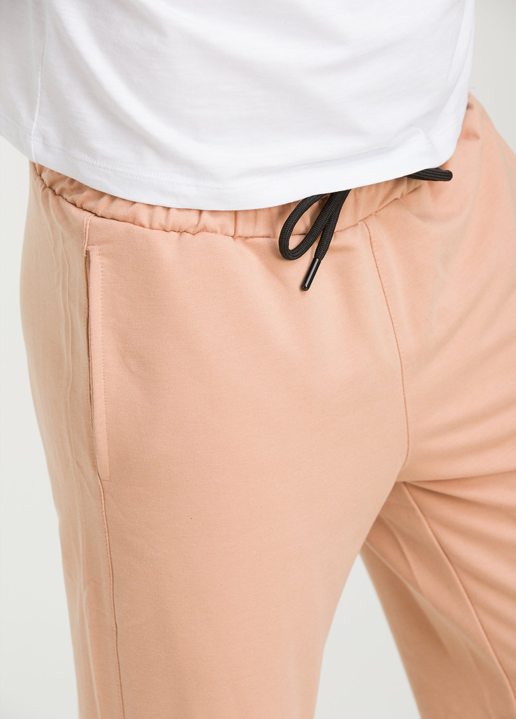 Бежевые спортивные демисезонные джоггеры брюки Trend Collection