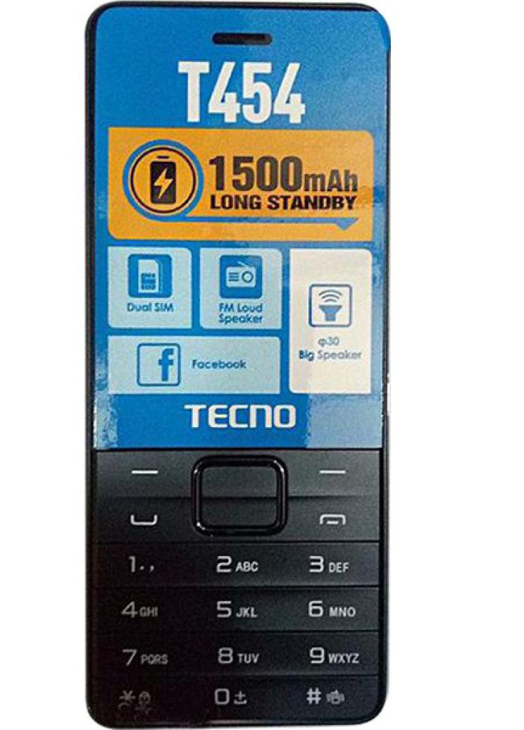 Мобільний телефон (4895180745973) Tecno t454 black (250109523)