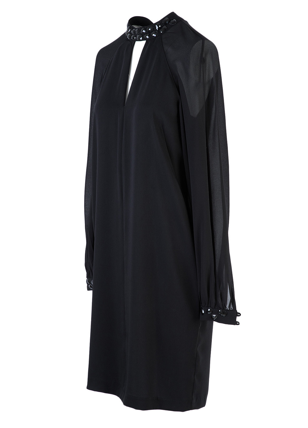 Черное коктейльное платье Trussardi Jeans однотонное