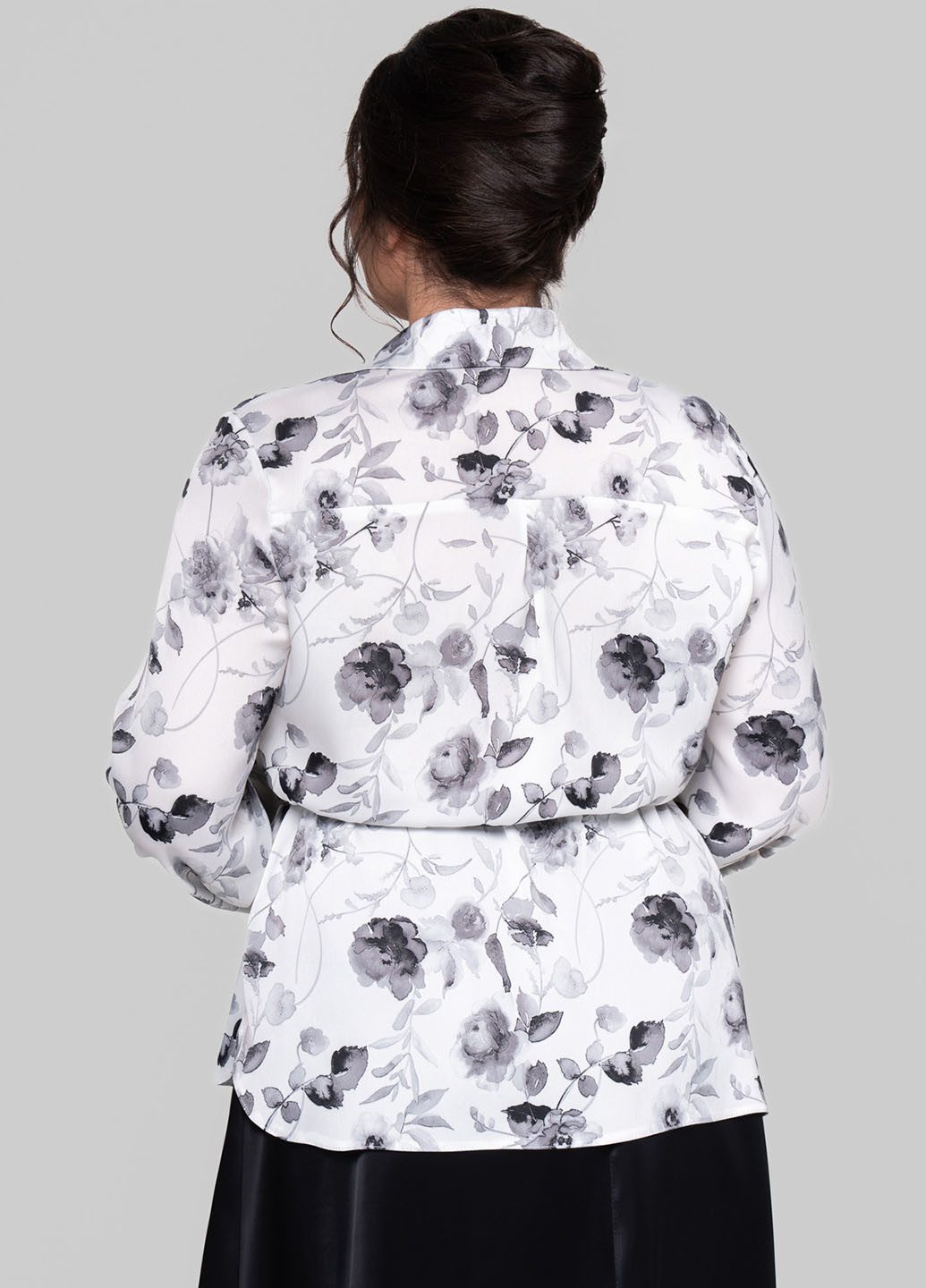 Белая кэжуал рубашка с цветами A'll Posa