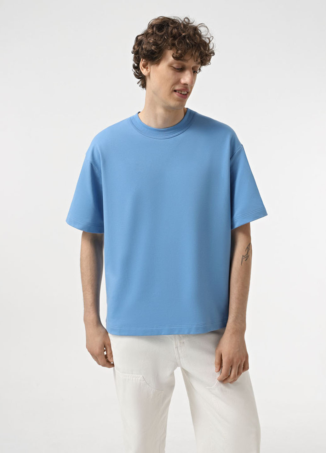 Темно-голубая футболка Promin