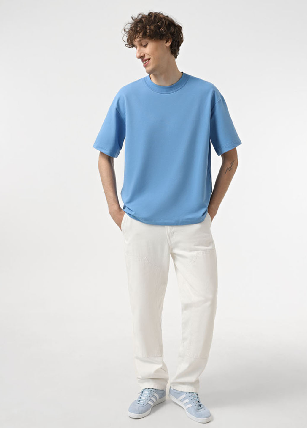 Темно-голубая футболка Promin