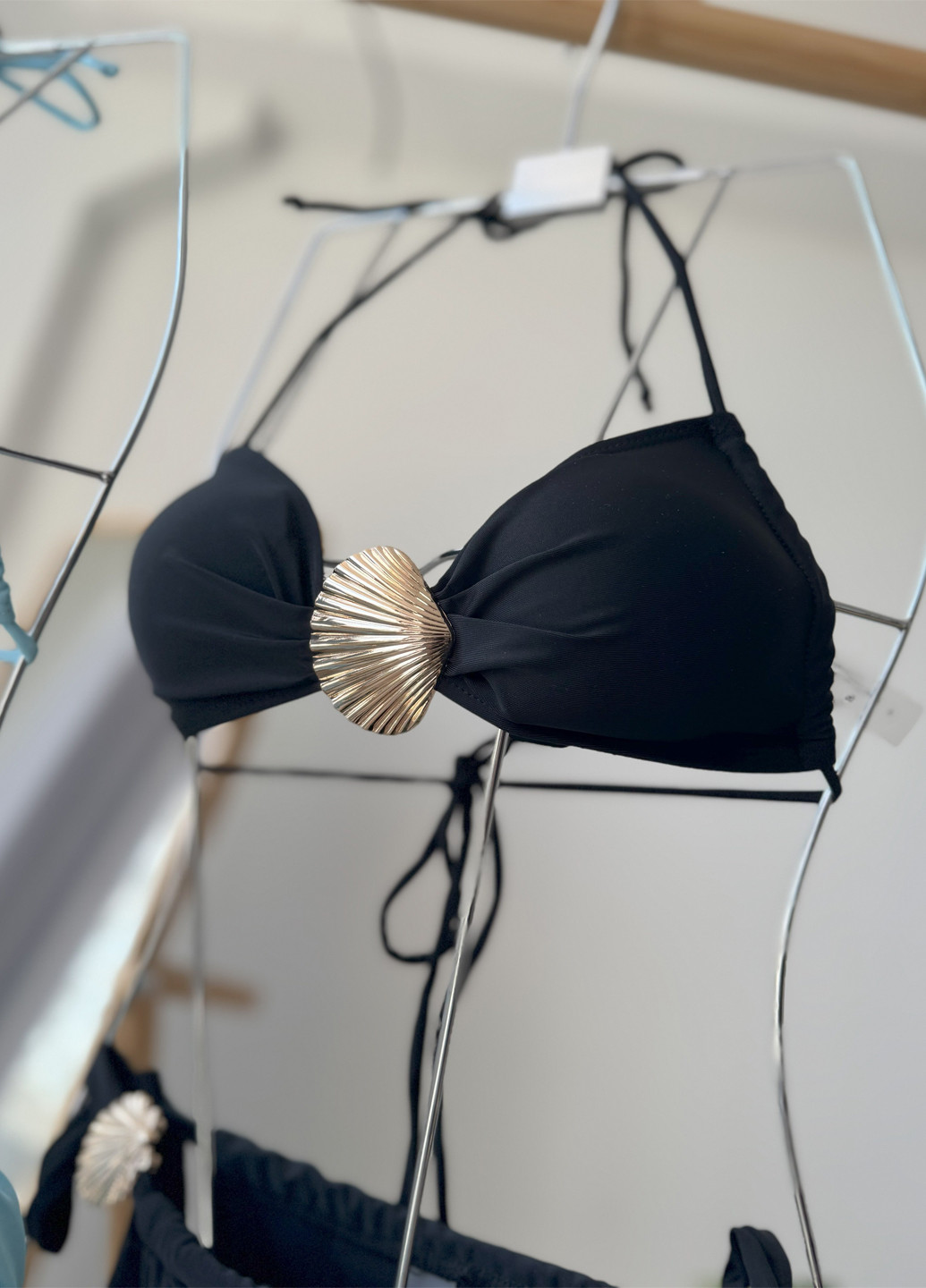 Черный летний купальник (лиф, трусики) раздельный NOVA VEGA