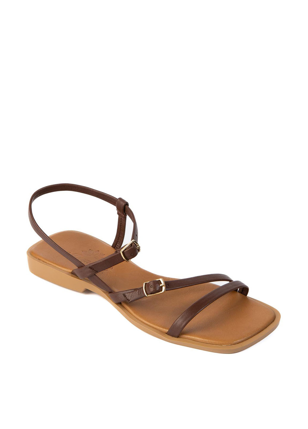 Коричневые босоножки Magnolya с ремешком с пряжкой