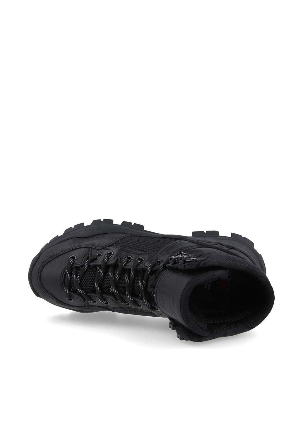 Осенние ботинки Tommy Jeans на тракторной подошве тканевые