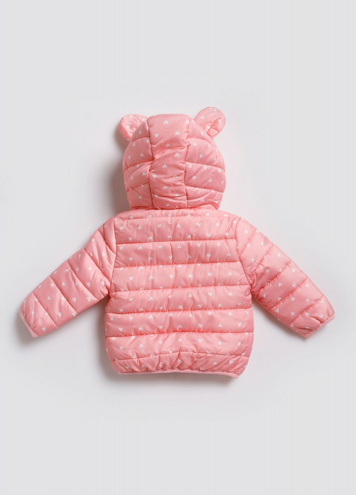 Рожева демісезонна флісова демісезонна куртка для дівчинки MDM