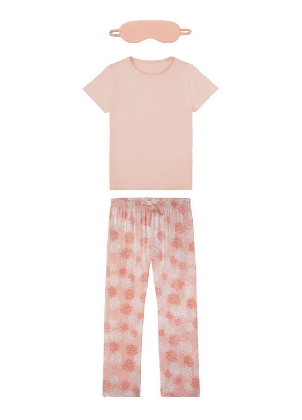Рожевий демісезонний піжама з маскою для сну Esmara