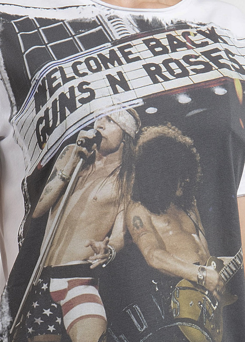 Біла футболка з принтом Rose Back Ko Samui - (250382471)