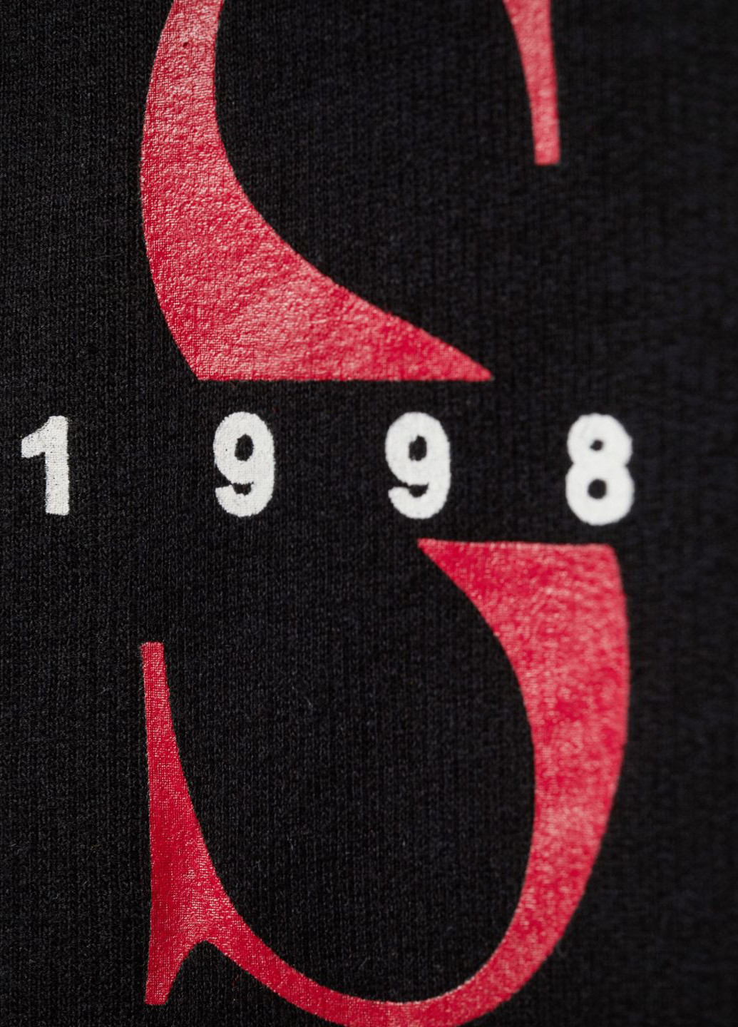 Свитшот H&M - Прямой крой надпись черный кэжуал футер, хлопок - (202750244)