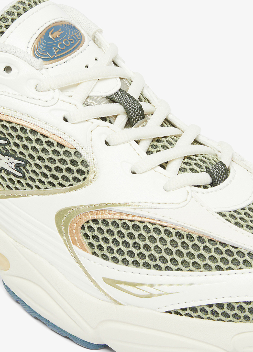 Бежевые демисезонные кроссовки Lacoste Storm 96 2K