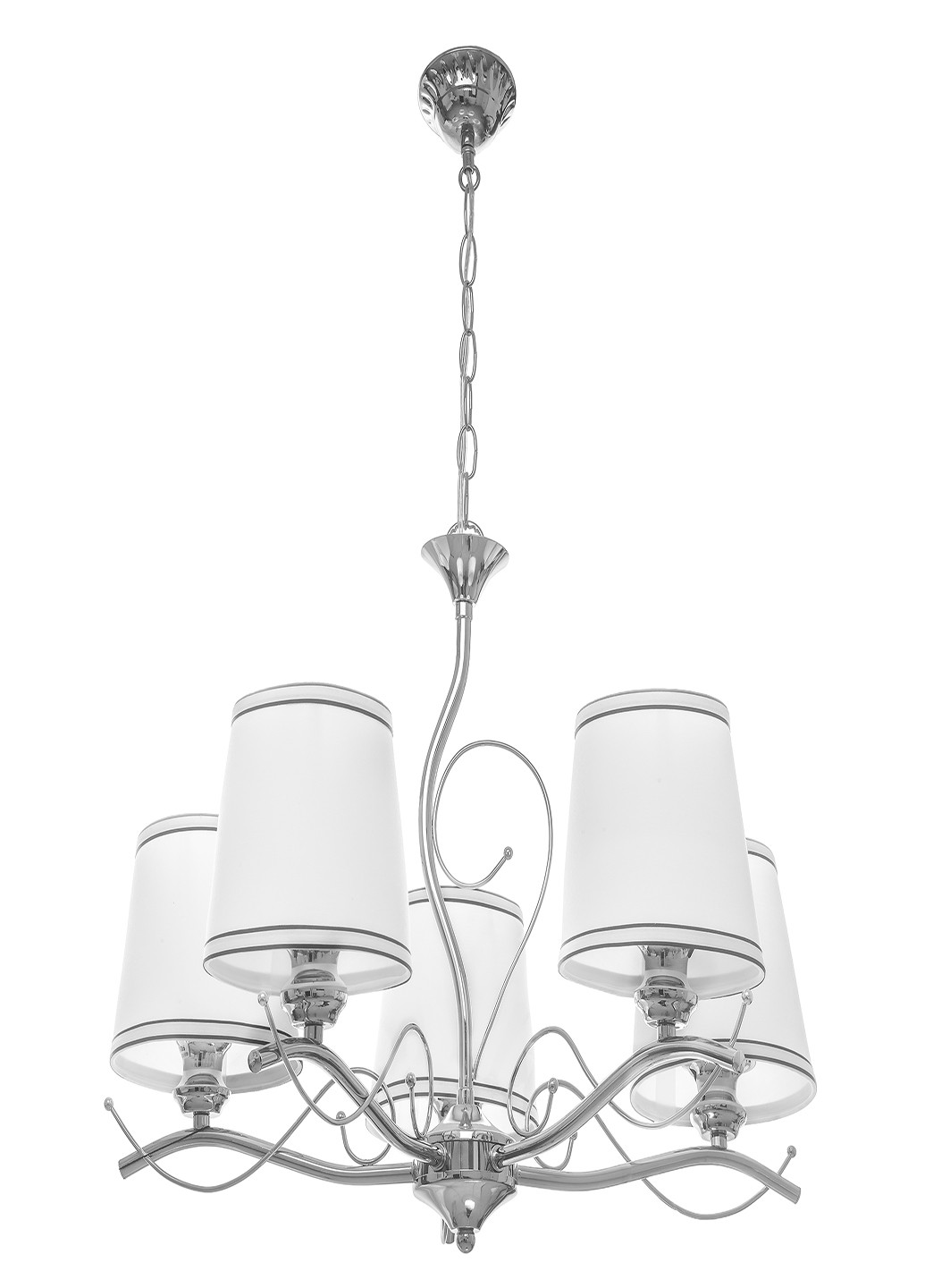 Люстра подвесная с абажуром BKL-651S/5 E27 CH Brille (220133447)