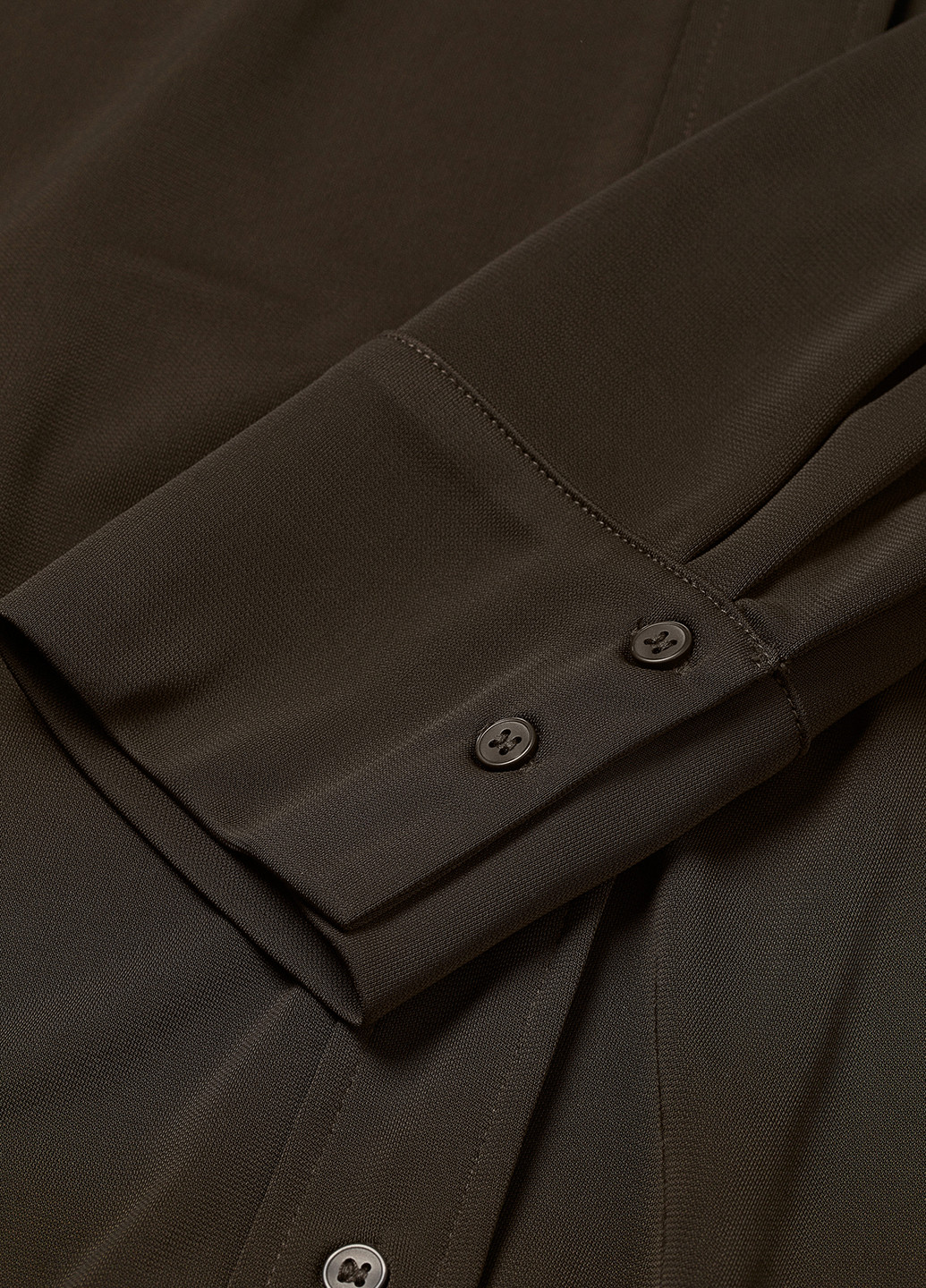 Темно-зелена кежуал сукня оверсайз, сукня-сорочка H&M однотонна