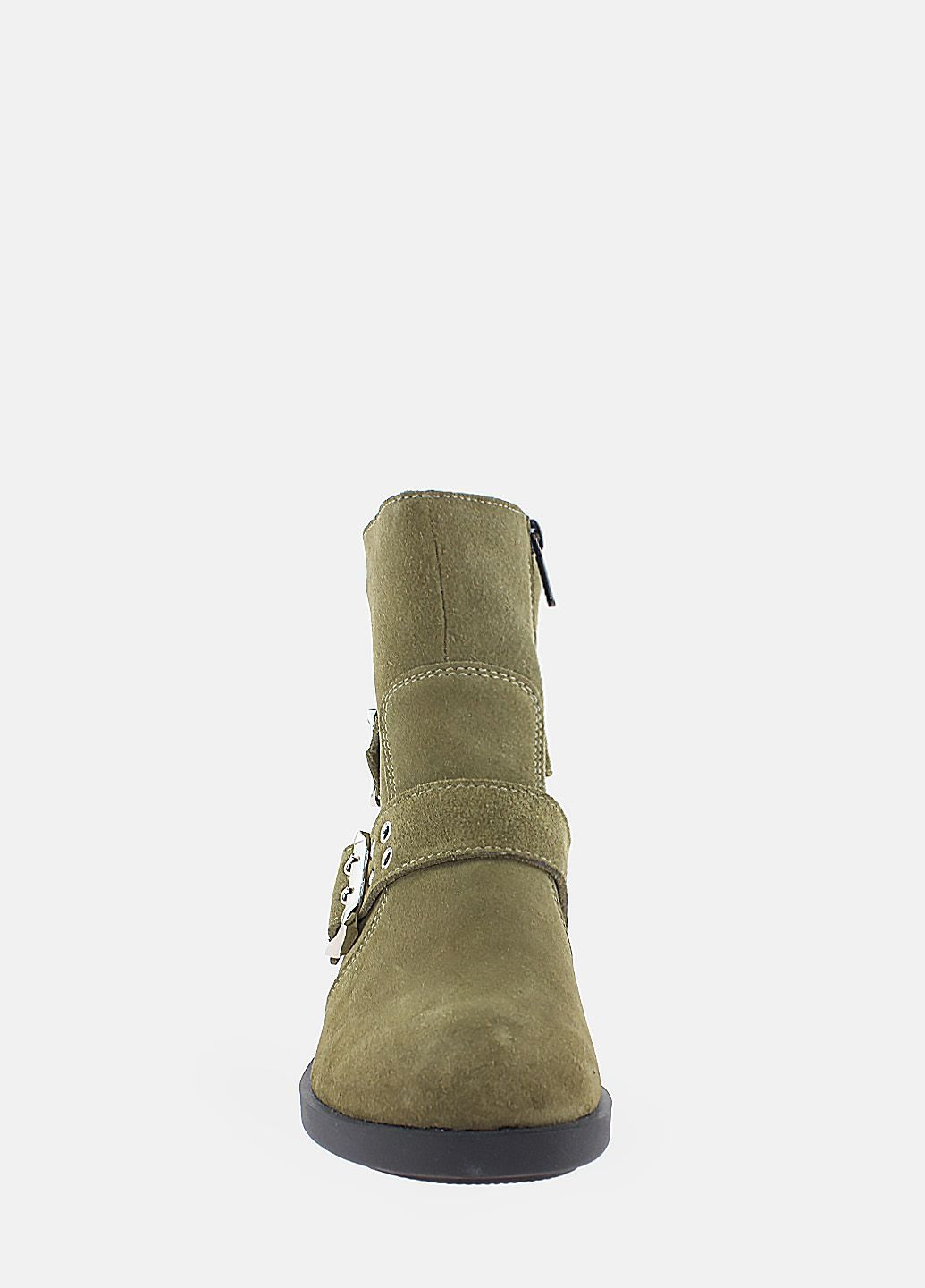 Осенние ботинки rk2027-11 зеленый Kseniya из натуральной замши