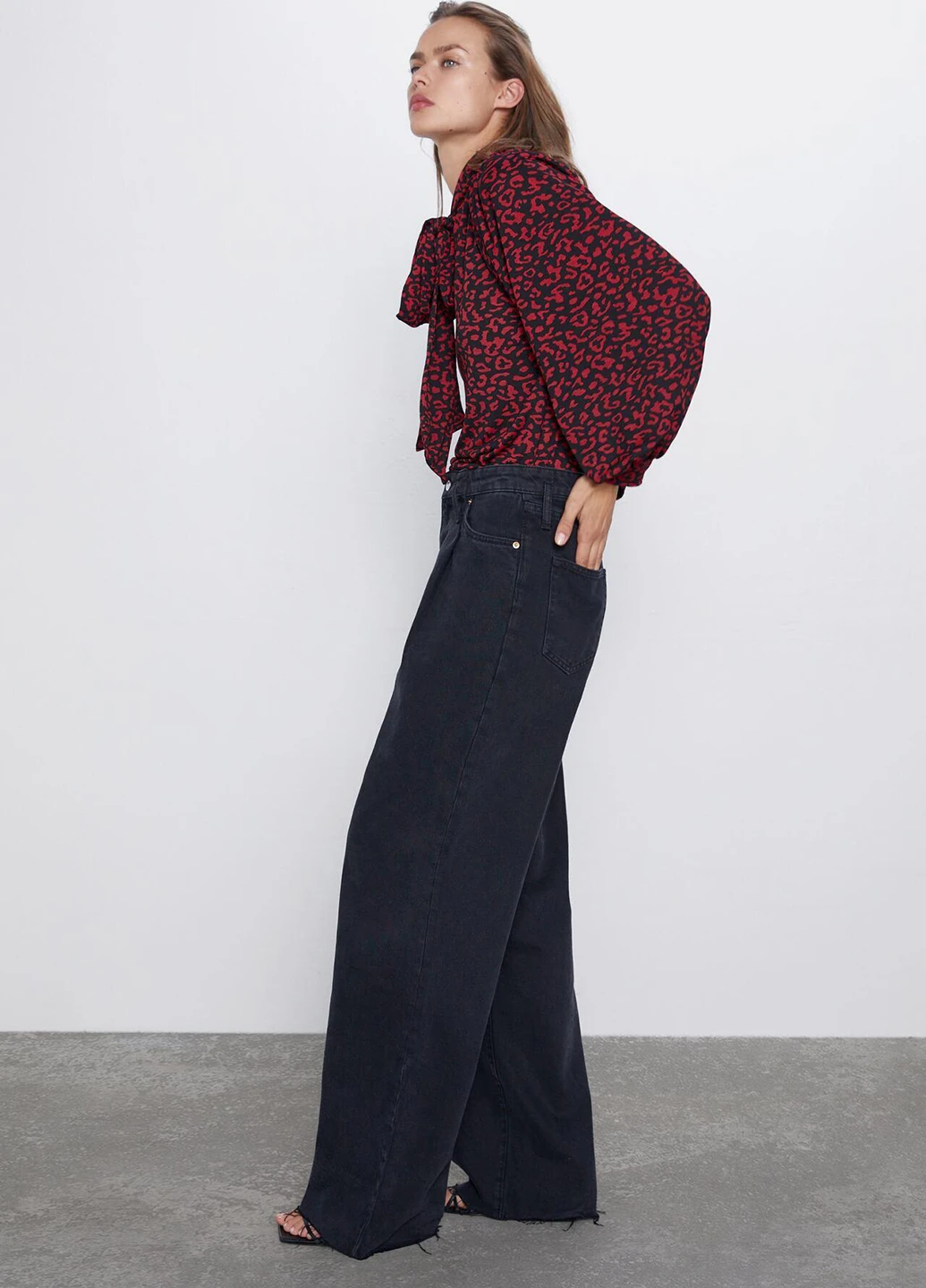 Бордова блуза Zara