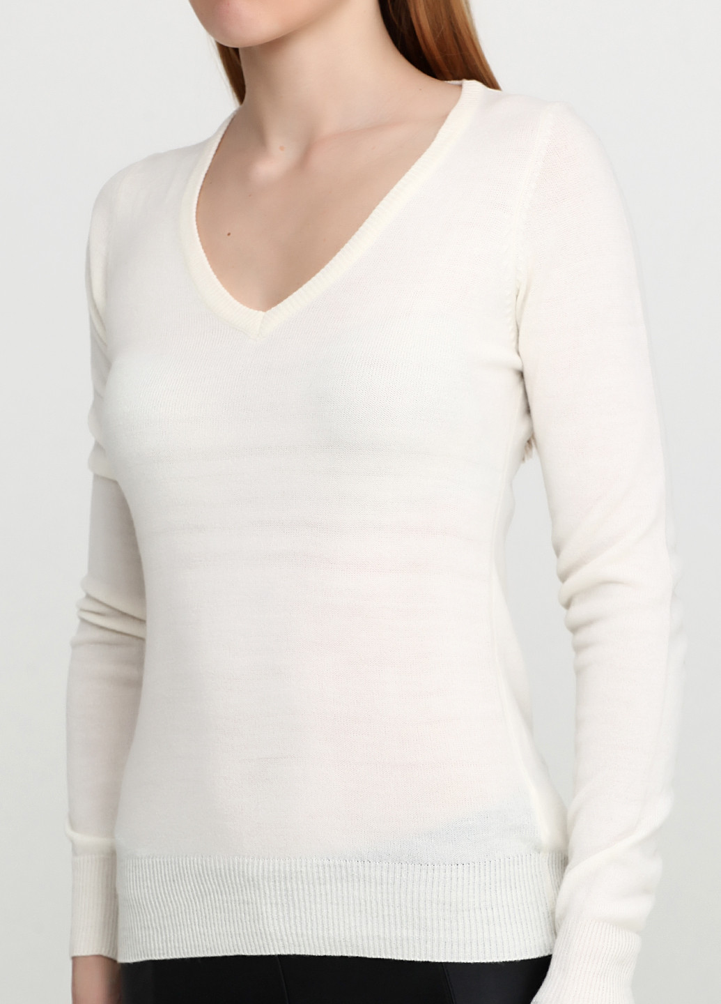 Белый демисезонный пуловер пуловер Terranova