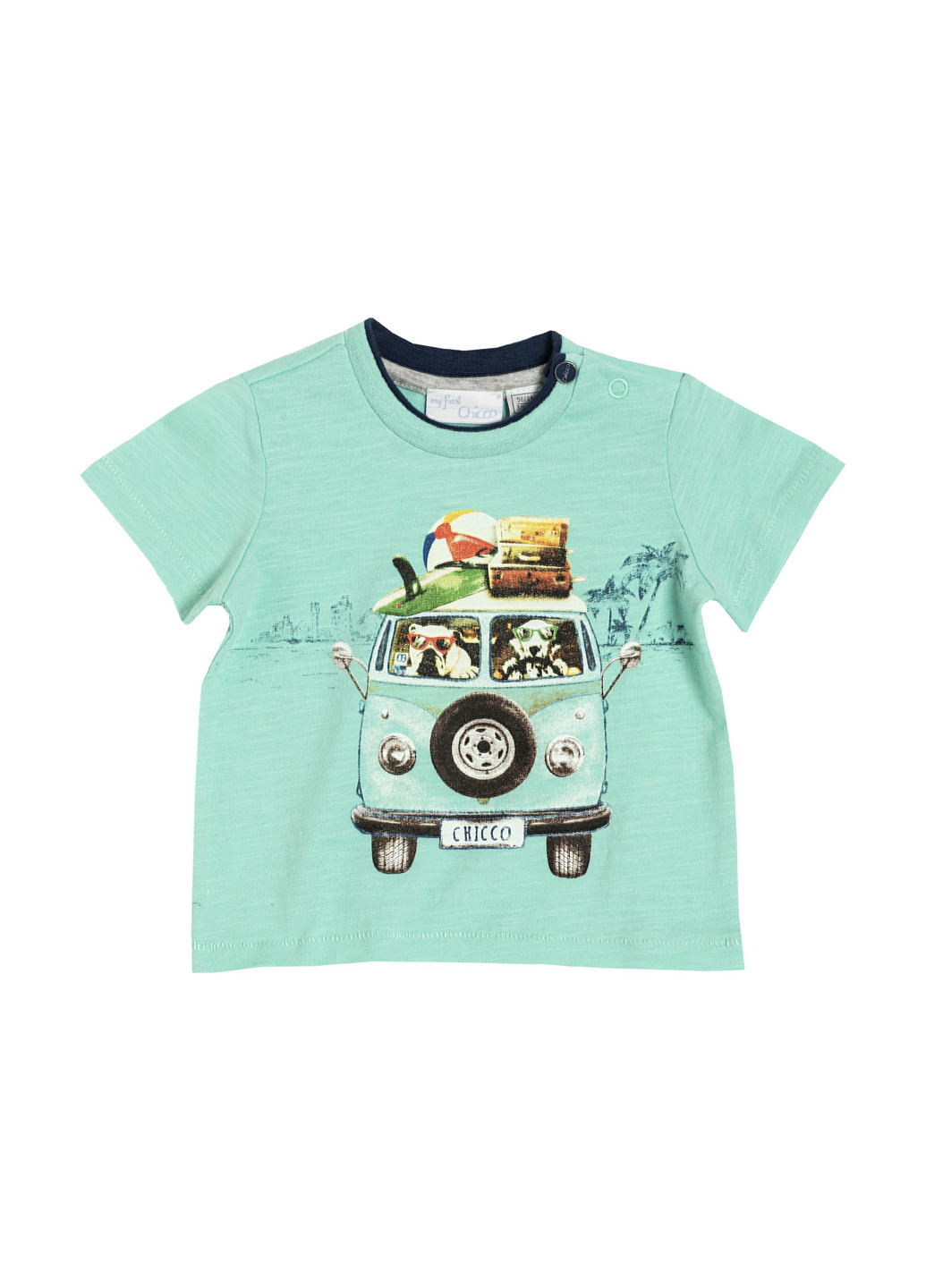 Мятная летняя футболка Chicco